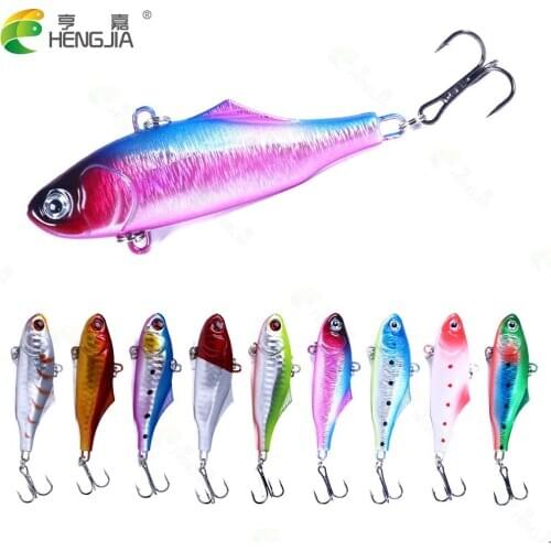 7cm 23.6g Hard Fishing Lure VIB Hook Sinking lure jig Vibra Rattlin Hooktion isca artificial fishing tackle
