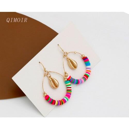QIMOIR Women's Gold Earrings