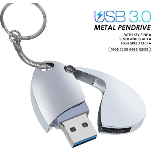 Waterproof USB Flash Drive 128gb 64 gb 32 gb High Speed USB 3.0 Pen Drive Metal 16gb 8gb Memoria cle USB Stick Custom logo