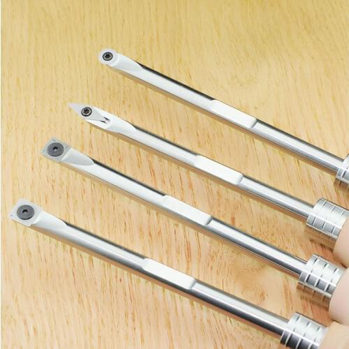 High Quality Replaceable Tip Stainless Steel Cutter Bar With Long Wood Handle Woodworking Turning Tool