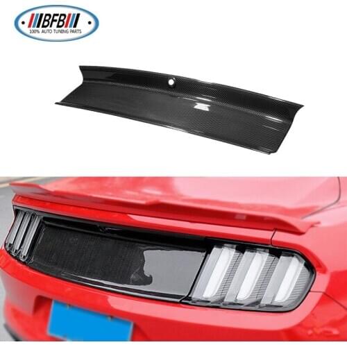 Dry Carbon Fiber Rear Trunk Decklid Panel Cover For Mustang 2015 UP