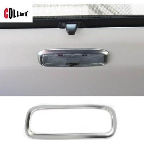1PC ABS Matte Chrome Car Rear Row Reading Lamp Frame Cover Trim For Land Rover Freelander 2 2007-2015