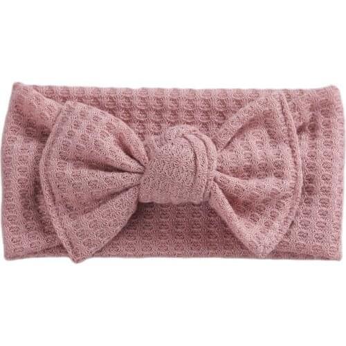 1Pc Kids Headwear Hair Bow Headband For Girls 2021 Cute Baby Elastic Hair Bands Kids Solid Turban Summmer Hair Accessories