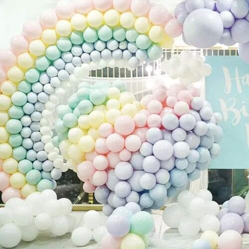 10inch Macaron Color Latex Balloons Pastel Candy Balls Baby Shower Wedding Birthday Party Decorations Inflatable Globos Supplies
