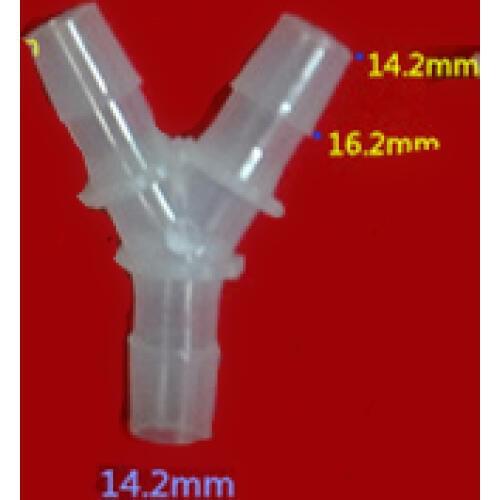 100) 14.2mm Hose-Barb "Y" Connector Fittings Plastic Hose Splicer