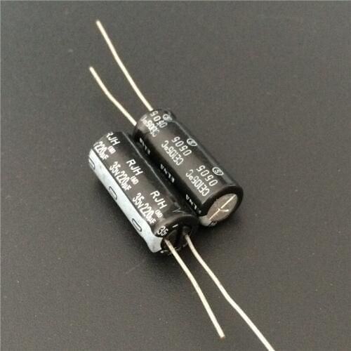 100pcs 220uF 35V ELNA RJH Series 8x20mm Extra Low Impedance 35V220uF Audio Capacitor