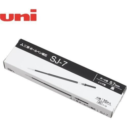 12 Pieces Uni SJ-7 Ballpoint Pen Refill Smooth Writing Supplies for Office School 3 color