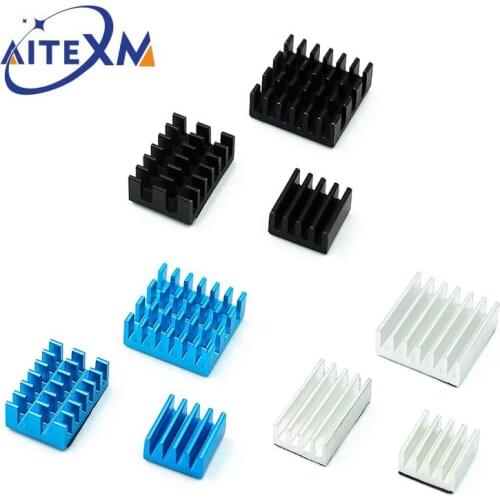 For Raspberry Pi 4 Heat Sink 3pcs Raspberry Pi 4B Aluminum Heatsink Radiator Cooling Kit Cooler for Raspberry Pi 4 Model B