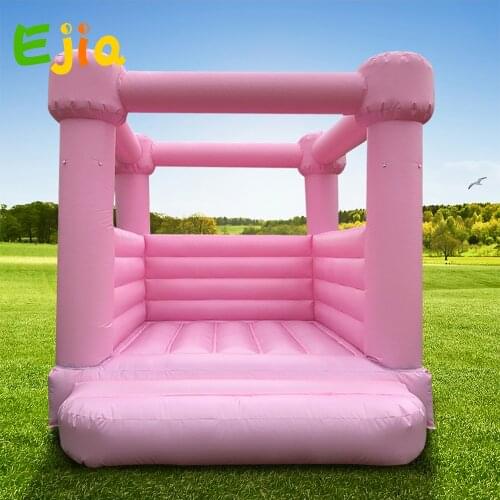 4*3*3m White/Pink Wedding Inflatable Bouncy Castle/ Moon Bounce House/ Inflatable Jump Castle Bouncer For Wedding