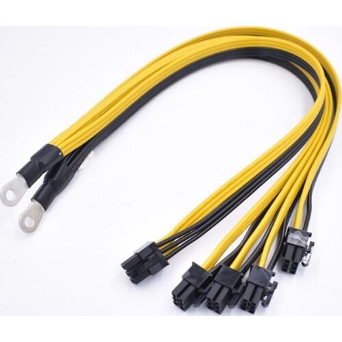16AWG M3 P3 Power supply to 5*PCI-E 6Pin GPU Splitter Power Cable for BTC Miner Bitcoin Litecoin S11 T9+ X10 L3+ A3 A841