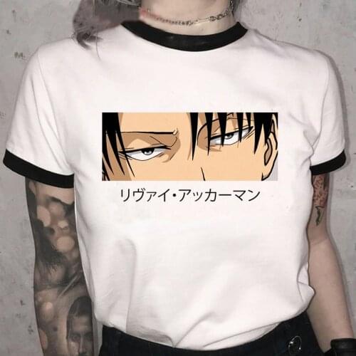 Ackerman Tshirt Attack on Titan T-shirt Women/men Shingeki No Kyojin T Shirt Unisex Japanese Anime Cool Top Tees Female