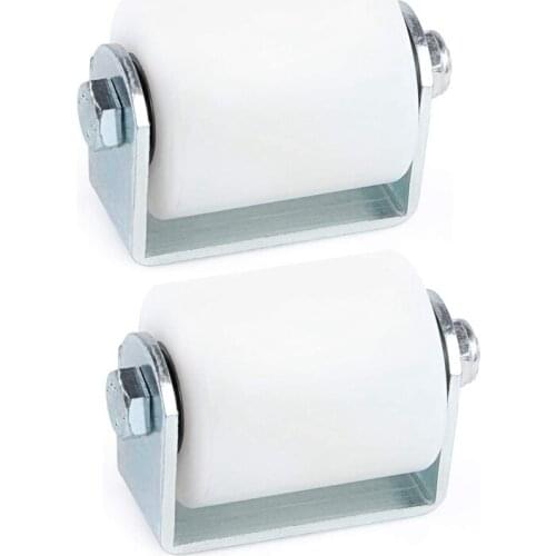 JFBL Hot 2Pcs Slide Gate Guide Roller 3 Inches Hard Nylon Sliding Rolling Gates Guider Heavy Duty Ball Bearing Side Roller