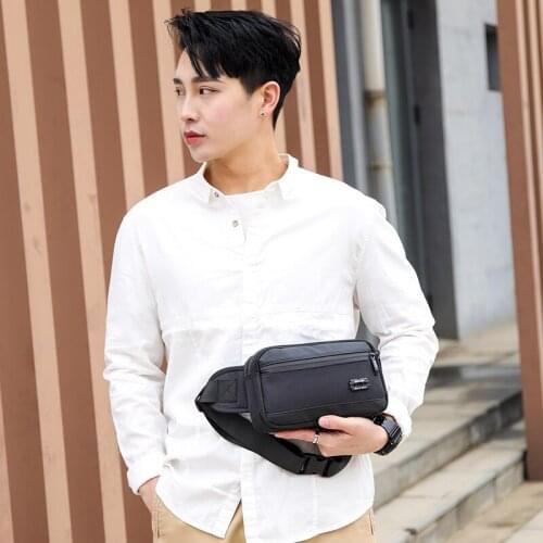Multi-Function Waist Pack Men Hip Belt Purse 2021 Fashion Chest Bag Nylon Waterproof Messenger Bag Travel Male Crossbody Pouch
