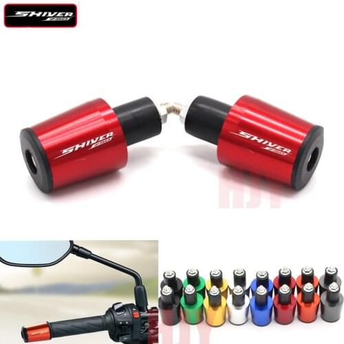 Motorcycle 7/8'' 22MM Handlebar Grips Handle Bar Cap End Plugs For Aprilia SHIVER GT 750 SHIVER750 2007-2018 2017 2016
