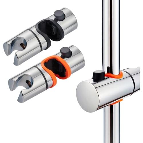 Simple Shower Bracket Shower Slide Rail Bar Holder 24mm Adjustable ABS Chrome Shower Head Holder for Bathroom Accessories