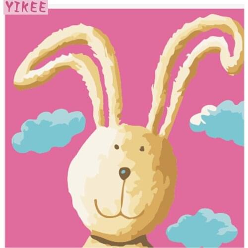 Paint by numbers for adults,lovely rabbit,painting by numbers for home decoration