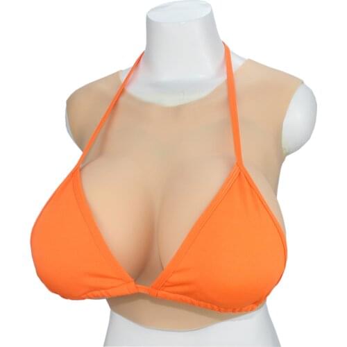 RAOPIN High Collar Big Boobs Realistic Silicone Breast Form For Transgender Crossdresser Cosplay Pechos Shemale Sissy Tetas Tits