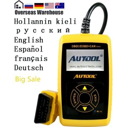 AUTOOL CS320 OBD2 EOBD Code Reader Diagnostic Tool Engine Fault Auto DIY Car Diagnosis Scan Repair Tool Russian warehouse