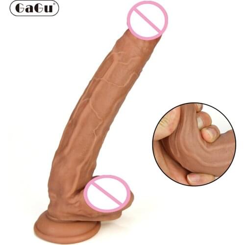 Super Long Stimulation Realistic Silicone Dildo Big Penis with Sucker Anal Sex Toys for Woman Strapon Female Vagina Masturbation