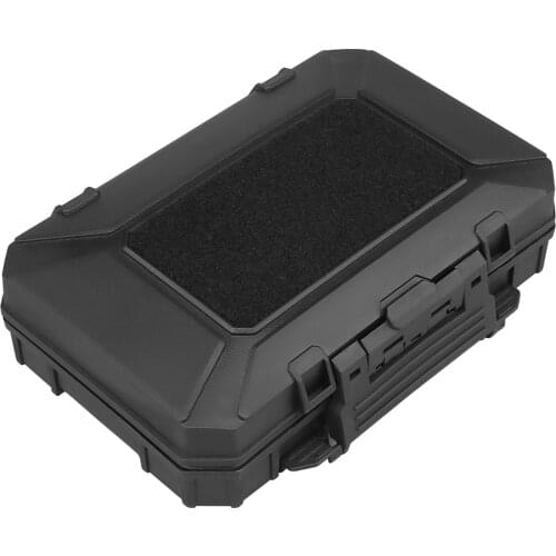 Tactical Pistol Gun Case Military Molle System Storage Box Lockable Waterproof Hard Shell Tool Hunting Gun Accessories