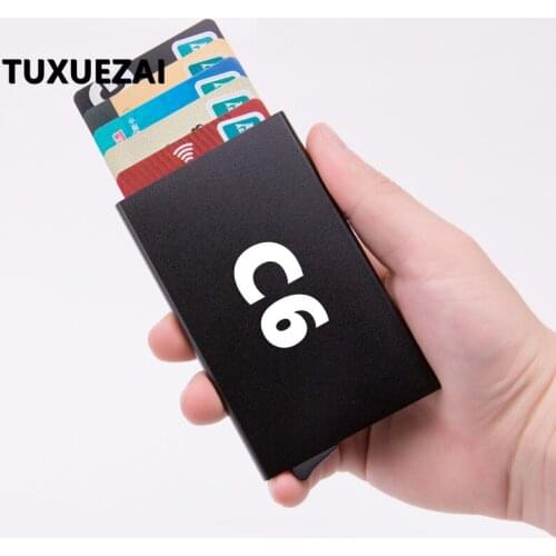 Card Package Credit Card Bag Driving Documents card package Metal aluminum alloy ultra-thin Card package for Citroen C6