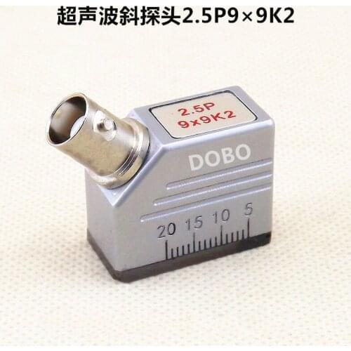 Ultrasonic oblique probe 2.5P9*9K2 universal flaw detector probe UT metal flaw detection transducer