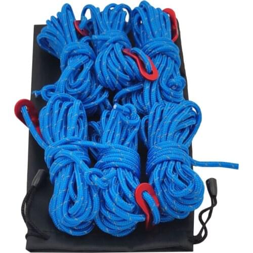 400cm 4mm Reflective Tent Cord Rope Camping Awning Rope Runner Guy Line 2021