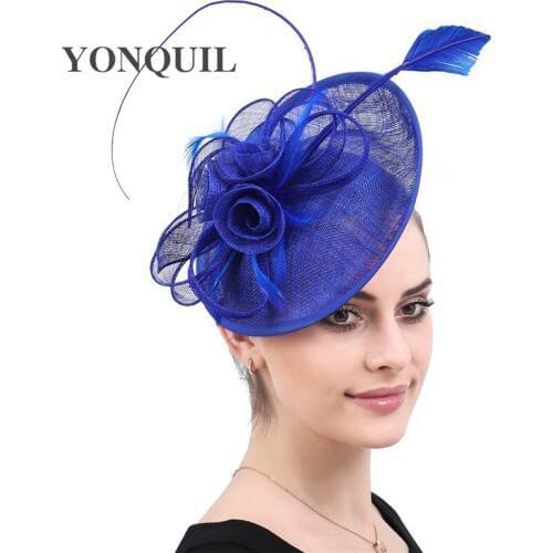 Ladies Church Occasion Hair Accessories Chic Fascinator Headbands Hats Bridal Women Hairpin Headwear Party Wedding Headpiece