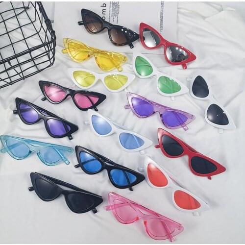 Ins cat eye sunglasses retro female street shooting trend sunglasses European and American hip-hop glasses