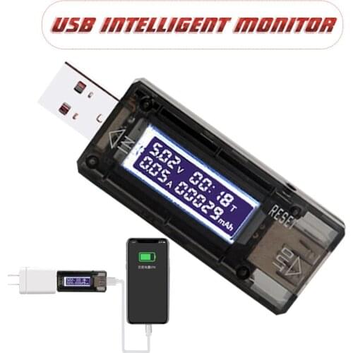 3.2-10 V 0-3 A USB Charge Tester LCD Digital Dual Display Voltage Current Meter Instruments Battery Charge USB Tester