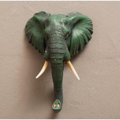 American retro hook cafe bar shop wall 3D animal wall hanging coat creative decorative hooks