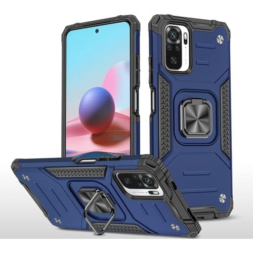Armor Shockproof Case for Xiaomi Redmi Note 10S 10 S Luxury Military Protective Bumper Defender Ring Holder Magnetic Case Cover