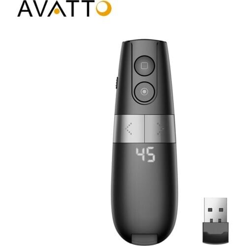 AVATTO Spotlight/Magnifier/Digital Laser Presentation Pointer,PPT PowerPointer Wireless Presenter Remote Clicker Pen for Teacher