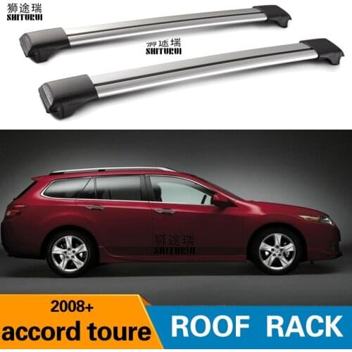 2Pcs Roof Bars for HONDA Accord Toure Estate Wagon 2008-2014 Aluminum Alloy Side Bars Cross Rails Roof Rack Luggage