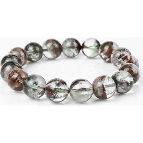 New Fashion A Mixcolor Phantom Bracelet Natural Stone Loose Beads 8 mm For Women Men Best Friend Birthday Holiday Gift