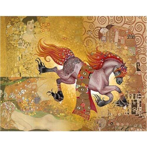 Diy 5d diamond painting Gustav Klimt picture diamond embroidery pattern full square round drill picture of rhinestone ZP-2163