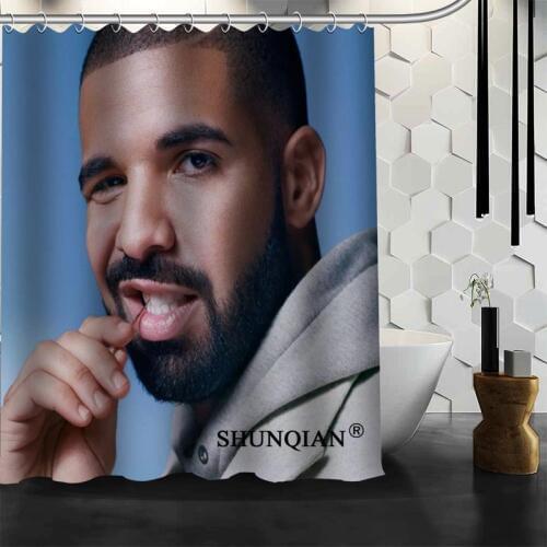 Shunqian Drake Shower Curtain 3D Printing 12 Hooks For The Bathroom High Quality Polyester Fabric Bath Curtain