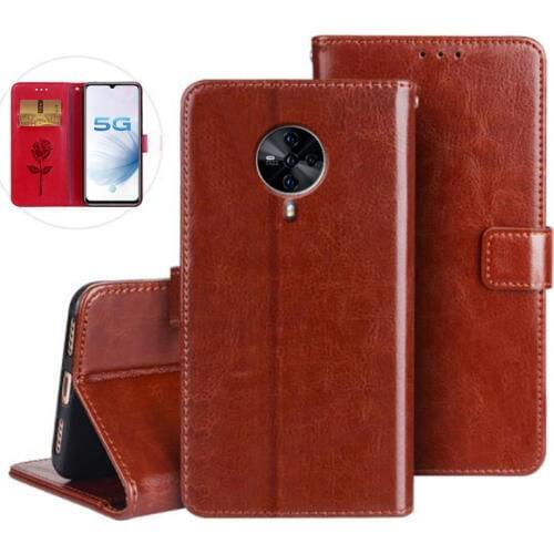 Phone Cover For Vivo S6 5G Case Flip PU Leather Wallet Stand Capa For VIVO S6 V1962BA Case Fashion Phone Protective Shell Funda