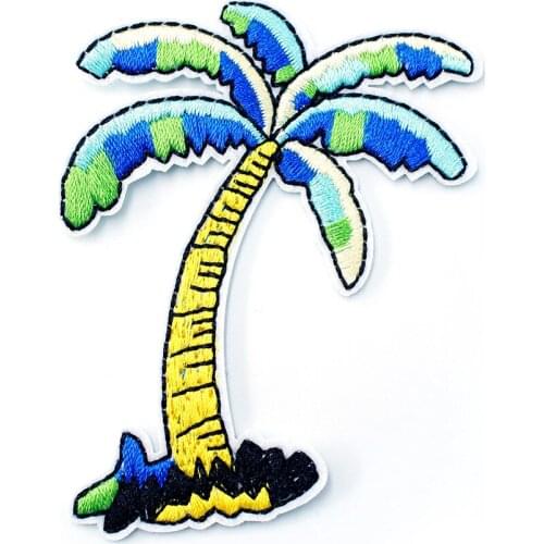 Coconut Tree (Size:5.7x7.7cm) DIY Cloth Badges Mend Decorate Patch Jeans Jackets Bag Clothes Apparel Sewing Decoration Applique
