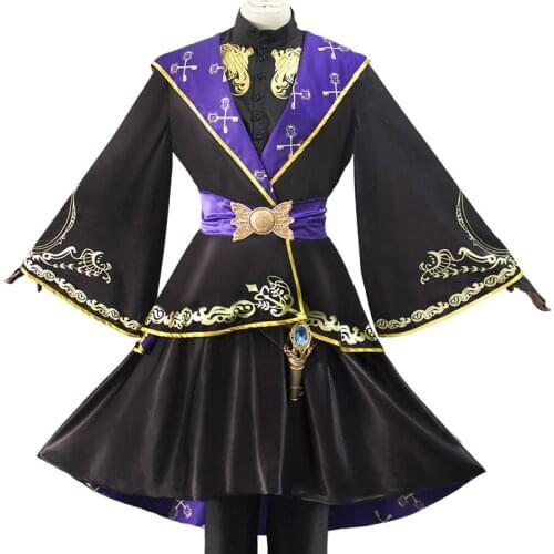 Anime Costume Twisted-Wonderland Cosplay Costume+Pen holder+Horns Role Performance For Unisexl