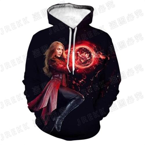 Marvel Wanda Django Maximoff 3D Print Cool Hoodies Men Women Children Sweatshirts Fashion Streetwear Coat Unisex Clothing