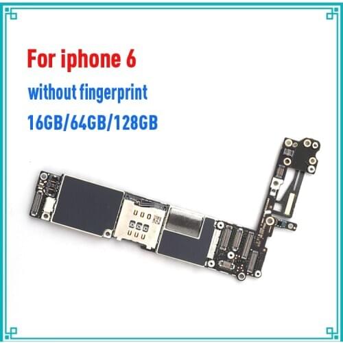 16gb / 64gb / 128gb for iphone 6 4.7inch Motherboard with full unlocked,100% Original for iphone 6 Logic boards without Touch ID
