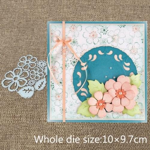 XLDesign Craft Metal Cutting Dies cut die 7pcs flowers leaves Scrapbooking Paper Card Craft Album DIY Embossing Die Cuts