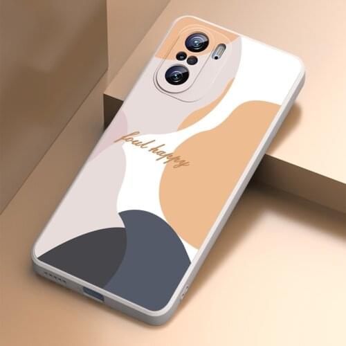 For Xiaomi POCO F3 Case Soft Liquid silicone Skin Square protective Back cover case For Xiaomi Redmi K40 Pro K40Pro phone shell