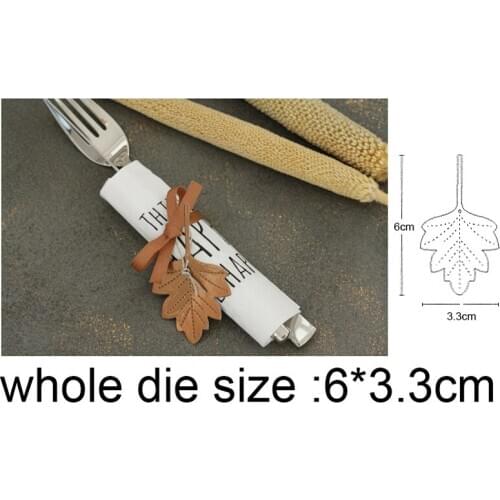 2020 new Metal dies Maple leaf Tag Frame Cutting Dies for Diy Scrapbooking dies Decoration Embossing Album Paper Card Craft Dies