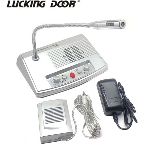 Window Counter Dual Way Intercom Speaker System for Hospital Bank Bus Station Ticket Office Microphone Intercom Speaker