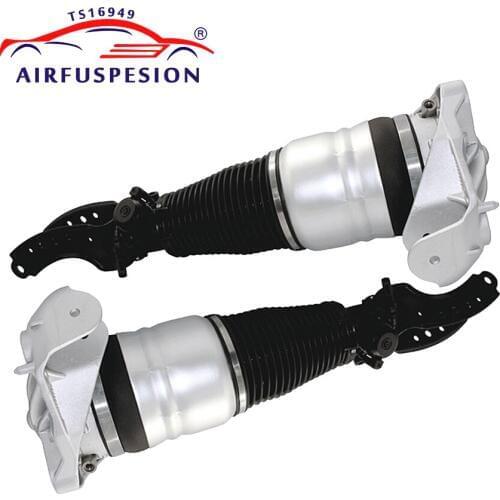Pair Front air Suspension shock absorber for Porsche Cayenne Audi Q7 VW Touareg Air Spring Bag 7L6616404B 7L8616040D 95535840420