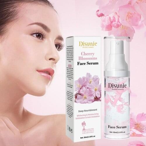 Rose Petals Lavender Cherry Blossoms Shrink Pores Serum Anti-Aging Whitening Moisturizing Oil Control Water Face Toners 30ml