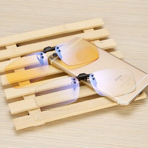 Night Vision Polarized Clip on Sunglasses Eyewear Clip Glasses for Fishing anti blue light clip on glasses for clear lens