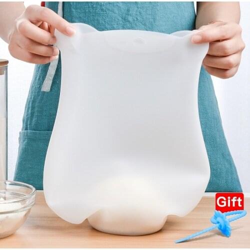 1.5KG Silicone Kneading Dough Bag Flour Mixer Bag Versatile Dough Mixer for Bread Pastry Pizza Kitchen Tools
